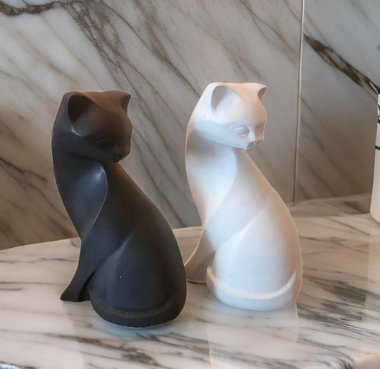 Concrete Cat Statues