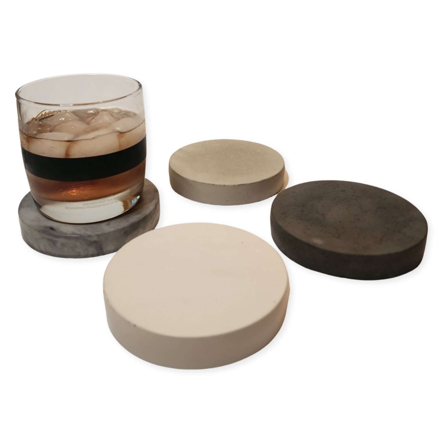 Concrete Coaster - Firepit Snuffer - Coaster - Decoration - Modern Decor - Housewarming Gift - Home Products - Colorful Organizer