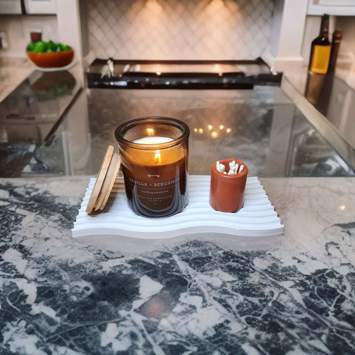 Decorative Tray - Bathroom Tray - Modern Décor - Elegant Decorations - House and Home Gifts - Centerpiece Minimalist - Concrete Design