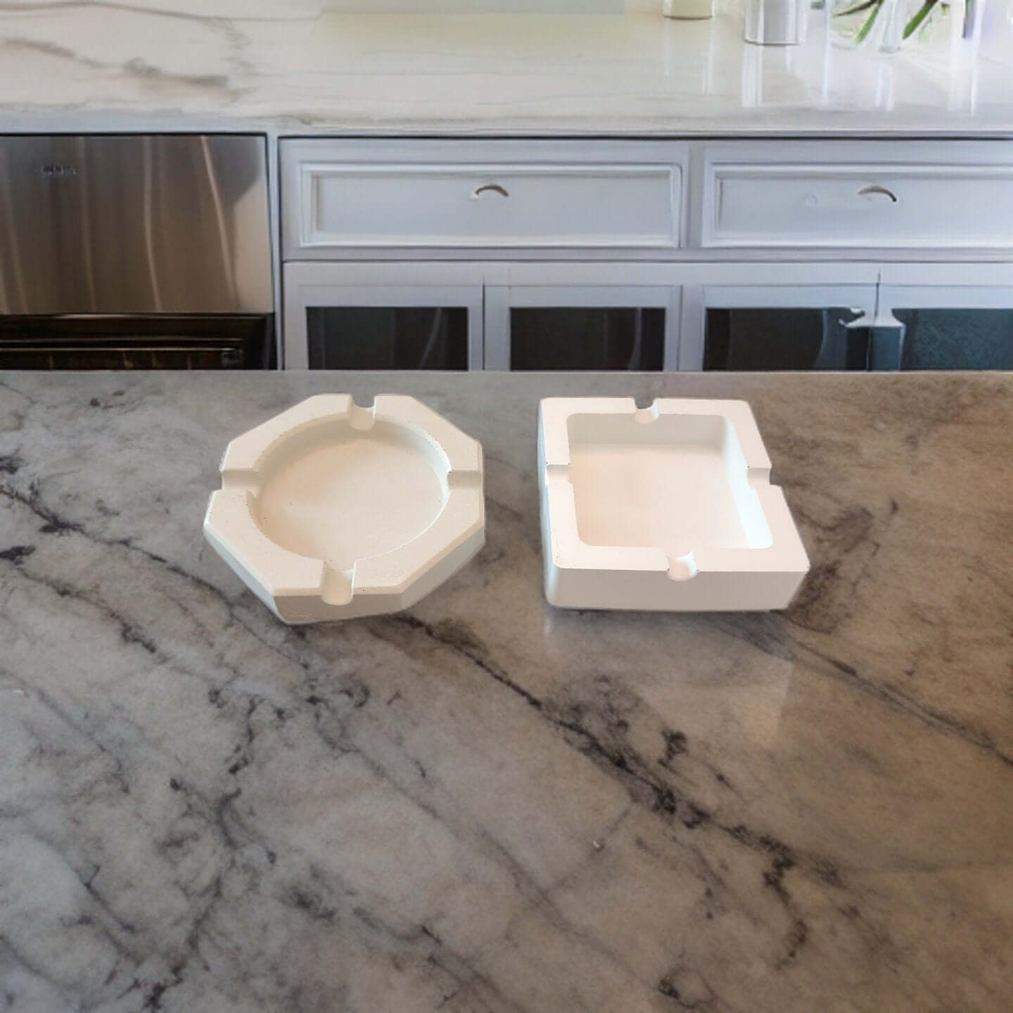 Ashtray - Concrete Ashtray - Circle Ashtray - Square Ashtray - Decorative Home Goods - Housewarming - Cement Product - Colorful Organizer