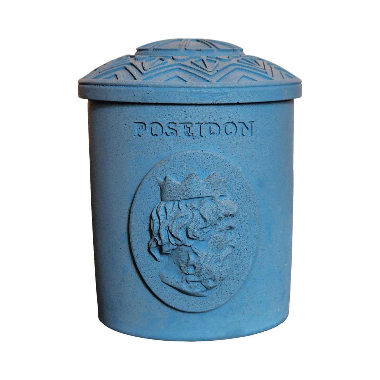 Greek God Jar - Classical Decor - Concrete Decor - Apollo Venus Cupid Poseidon Hermes Home Accent - Colorful Organizer - Antiquity - Cement