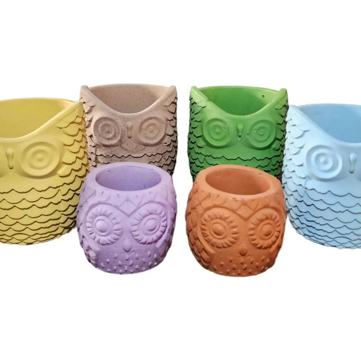 Medium Owl Concrete Planter - Succulent Pot - Modern Décor - Gift - Wedding and Shower Favor - Concrete Product - Candle Vessel