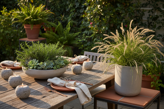 Summer Entertaining with Concrete Planters: Styling Ideas for Your Patio