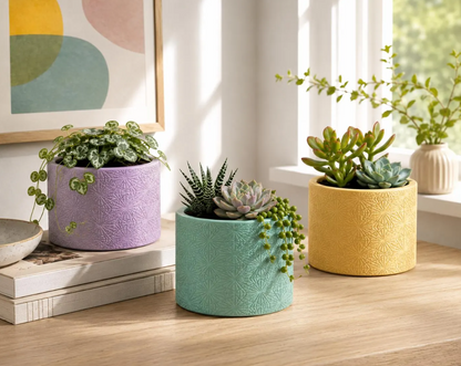 Vintage Concrete Succulent Planter Pot