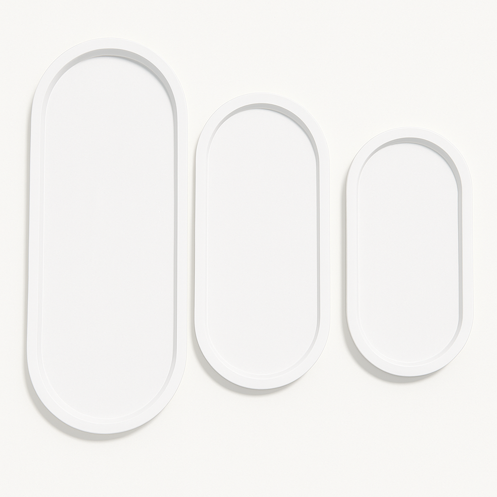 Oval Concrete Bathroom & Jewelry Tray