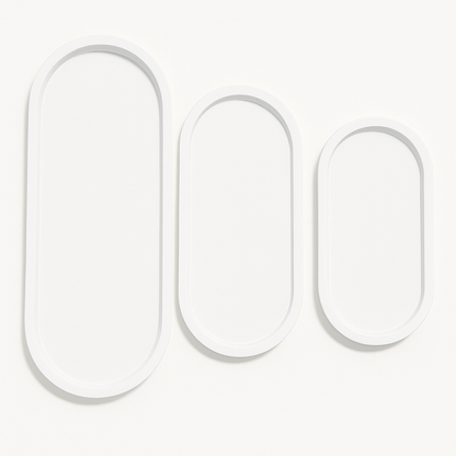 Oval Concrete Bathroom & Jewelry Tray