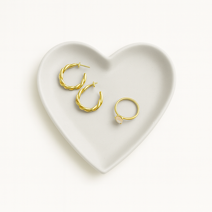 Heart Concrete Trinket Tray