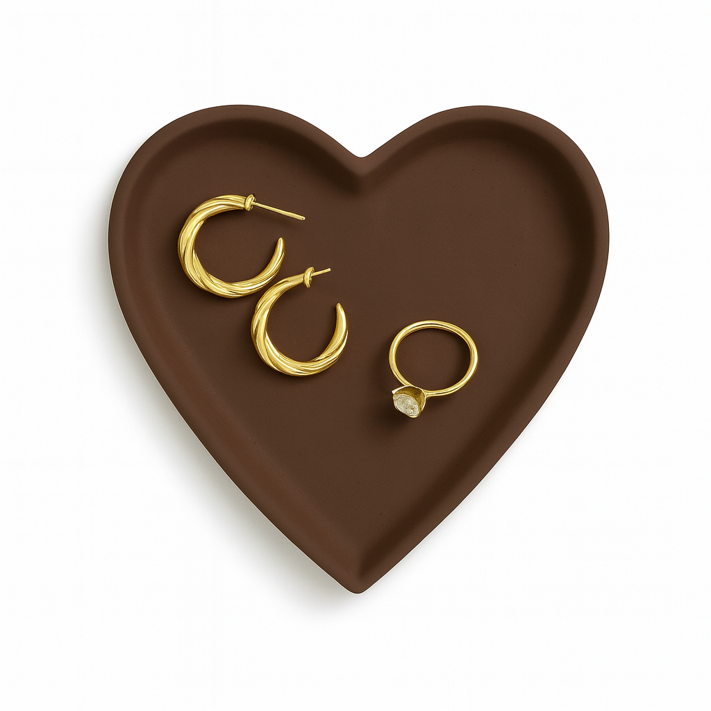 Heart Concrete Trinket Tray