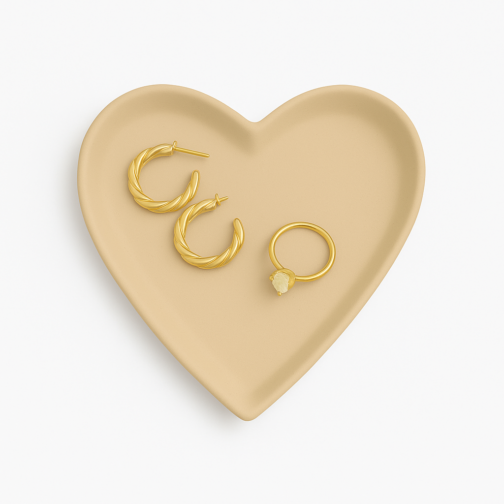 Heart Concrete Trinket Tray