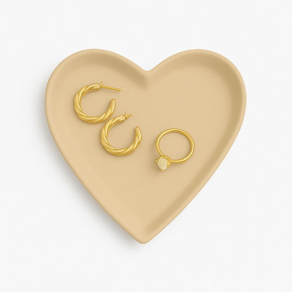 Heart Concrete Trinket Tray