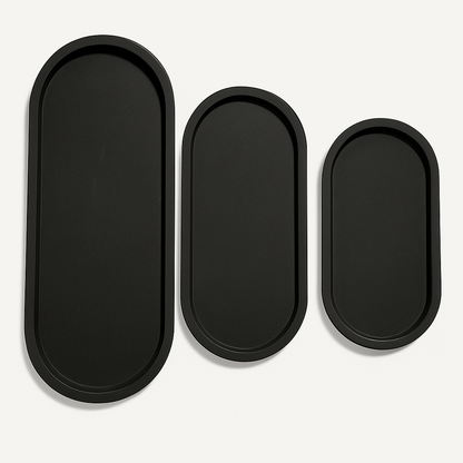 Oval Concrete Bathroom & Jewelry Tray