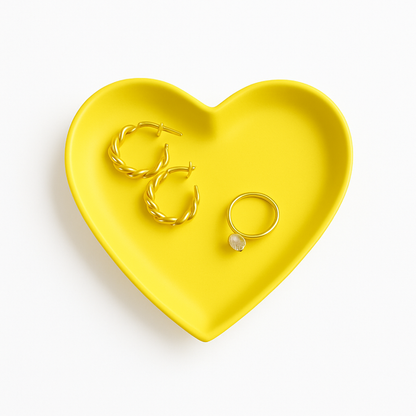Heart Concrete Trinket Tray