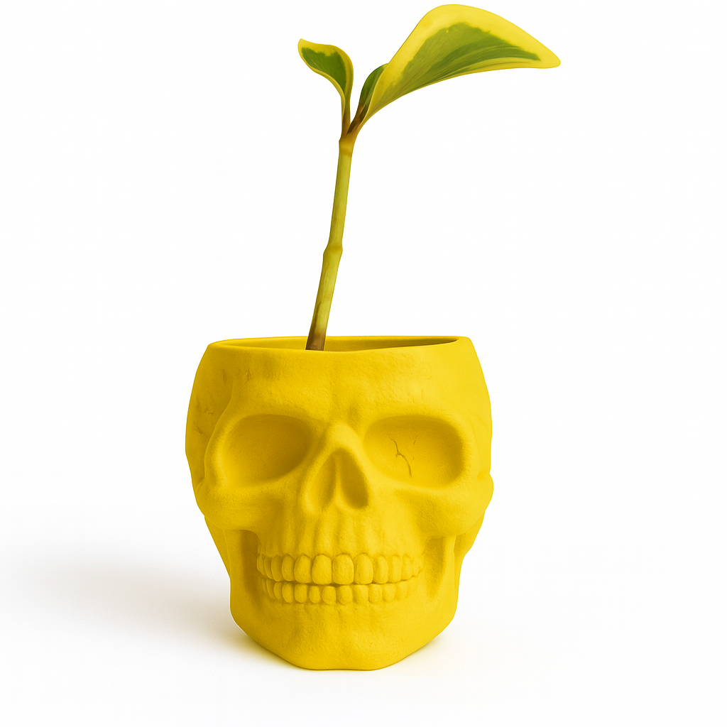 Skull Concrete Planter for Succulents
