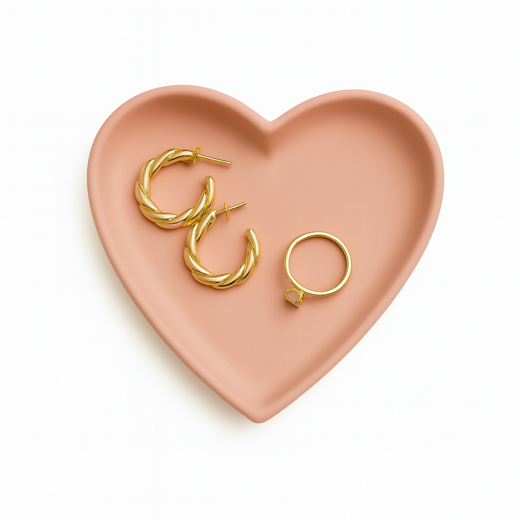 Heart Concrete Trinket Tray