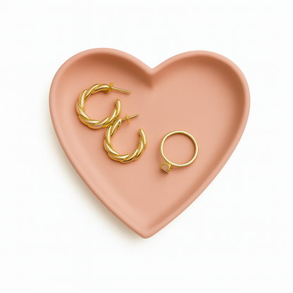 Heart Concrete Trinket Tray