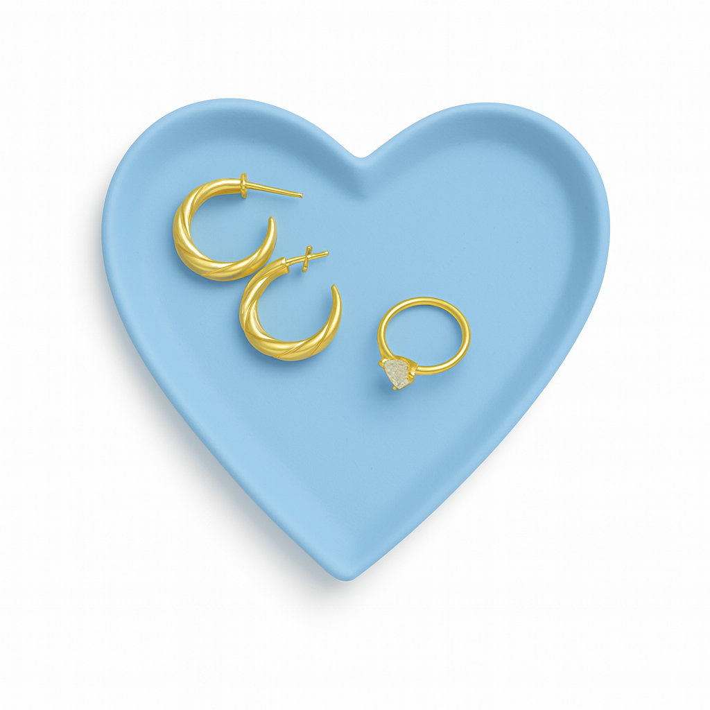 Heart Concrete Trinket Tray