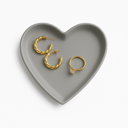 Heart Concrete Trinket Tray