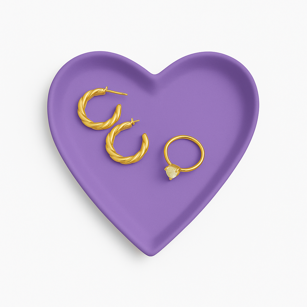 Heart Concrete Trinket Tray