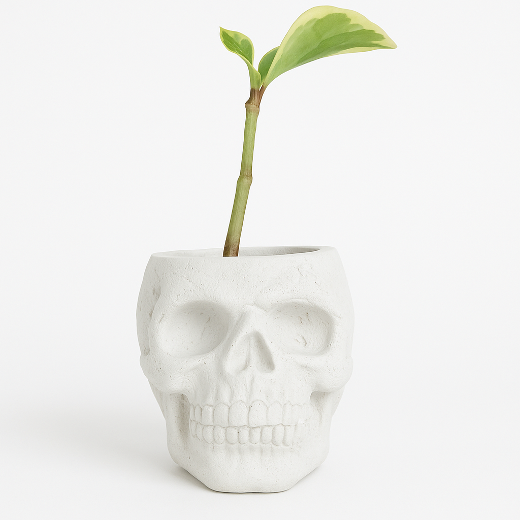 Skull Concrete Planter for Succulents