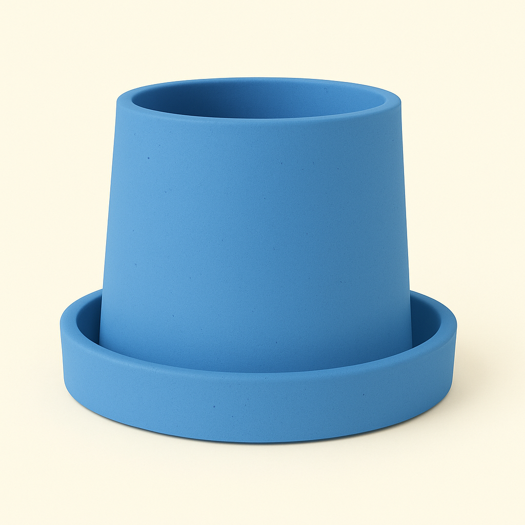 Small Round Concrete Succulent Planter