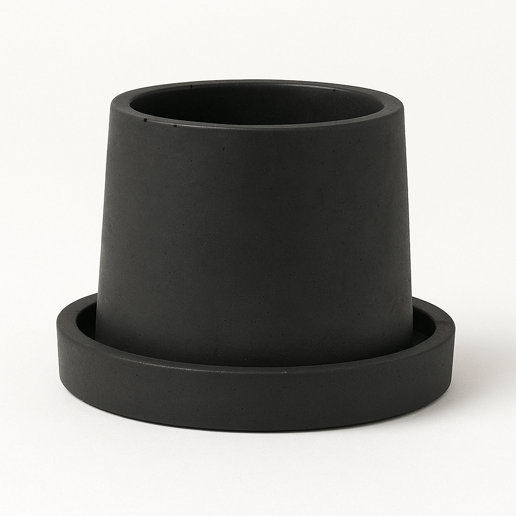 Small Round Concrete Succulent Planter