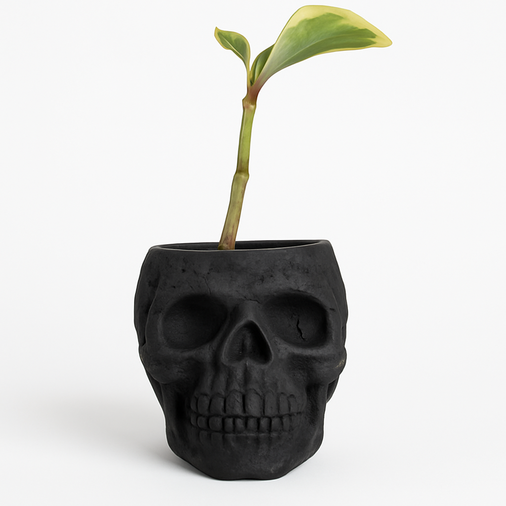 Skull Concrete Planter for Succulents
