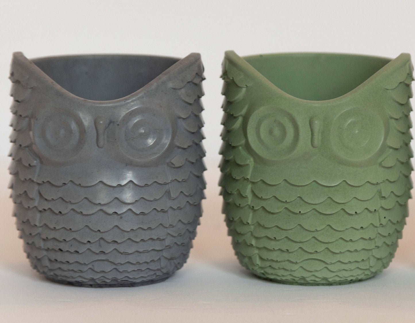 Medium Owl Concrete Planter - Succulent Pot - Modern Décor - Gift - Wedding and Shower Favor - Concrete Product - Candle Vessel