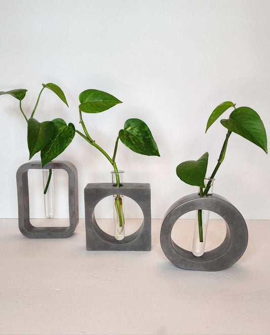 Propagation System - Concrete Propagation System - Circle Rectangle Square - Plants - Growing Station - Modern Decor - Home Products