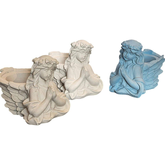 Praying Angel Pot - Memorial Figurine - House Decor - Gardening - Outdoor - Religious Design - Classical Sculpture - Cute Home Goods