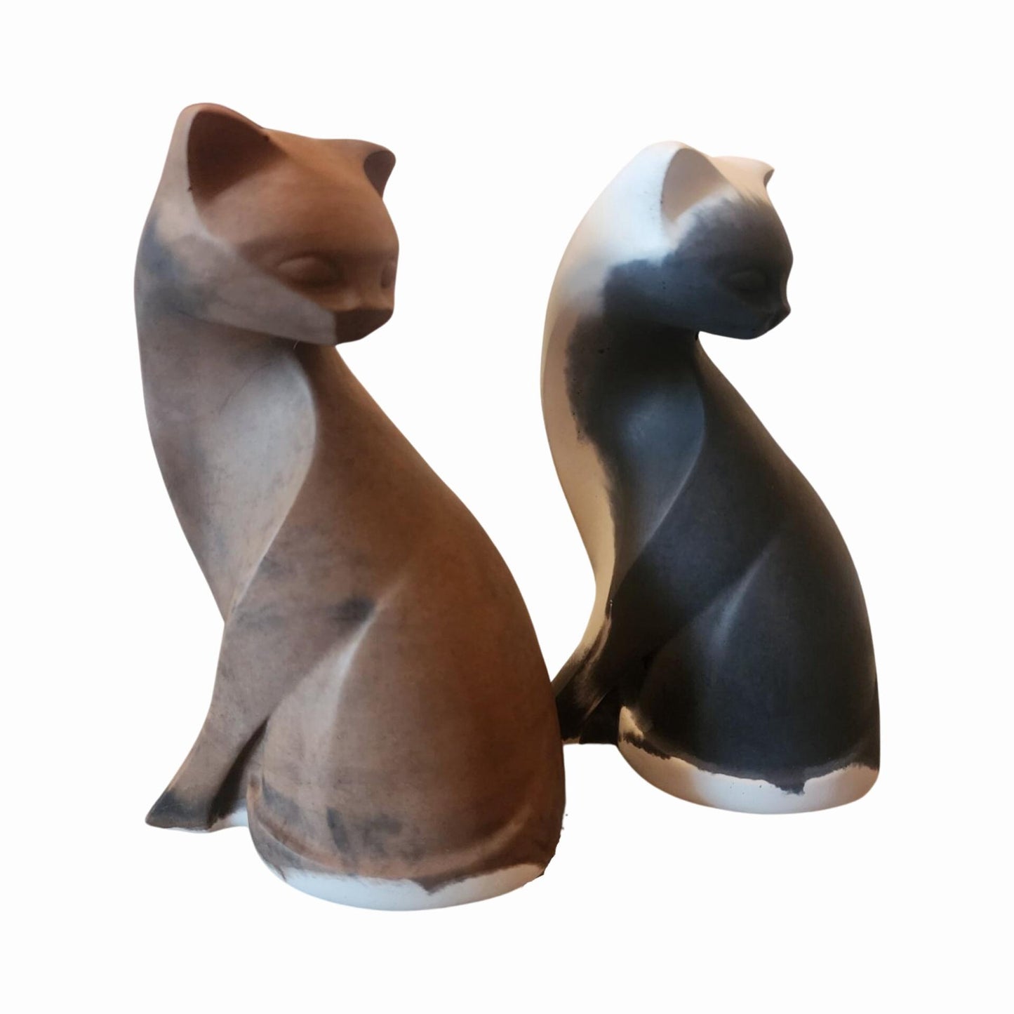 Cat Statue - Whimsical Home Decor - Gift - Concrete Design - Cute - Small Animal Figurine