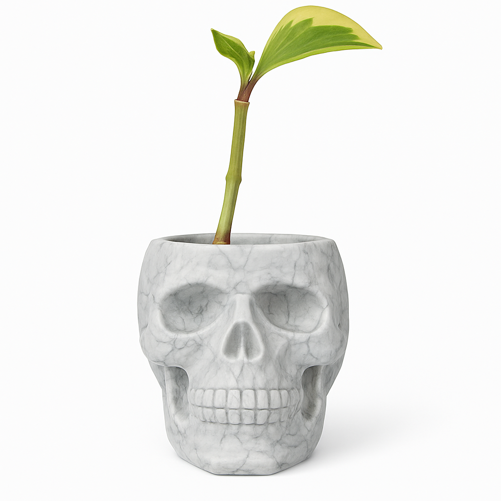 Skull Concrete Planter for Succulents