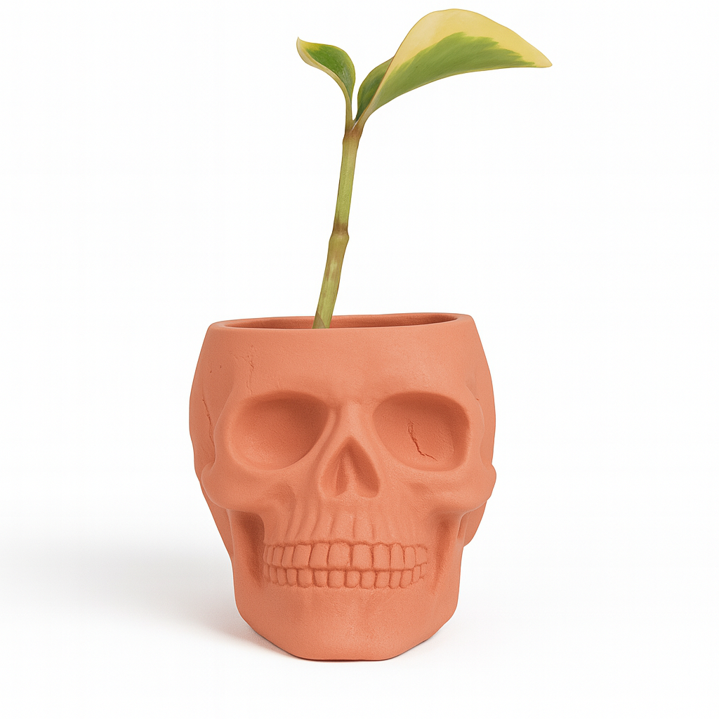 Skull Concrete Planter for Succulents