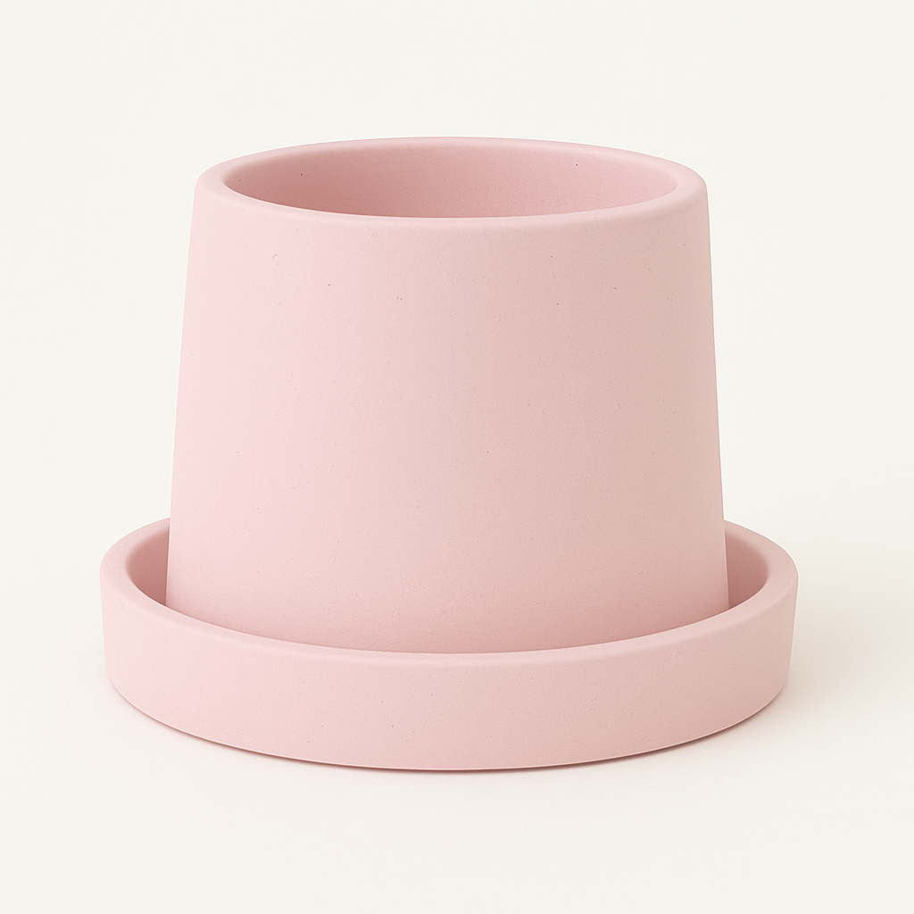 Small Round Concrete Succulent Planter