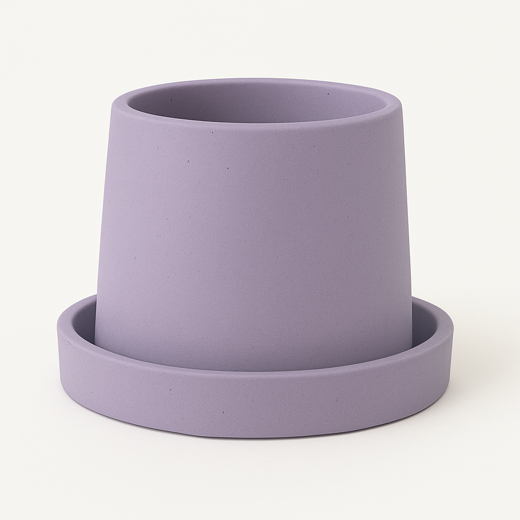 Small Round Concrete Succulent Planter