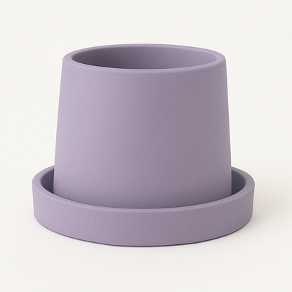 Small Round Concrete Succulent Planter