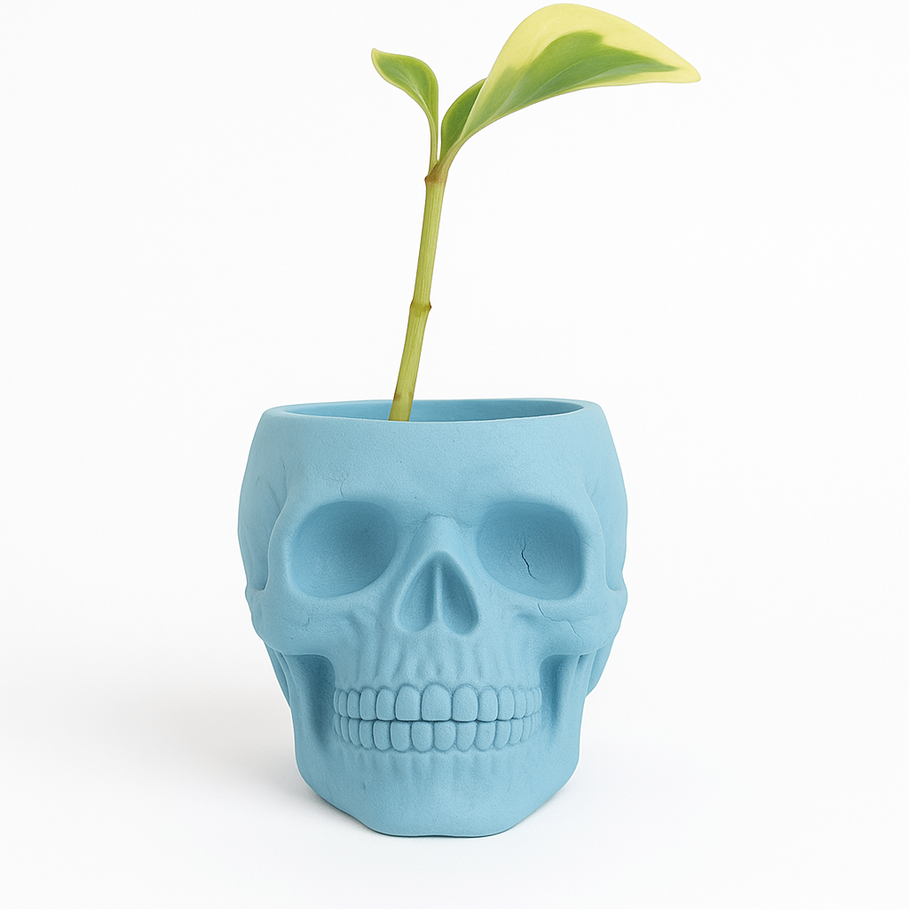 Skull Concrete Planter for Succulents