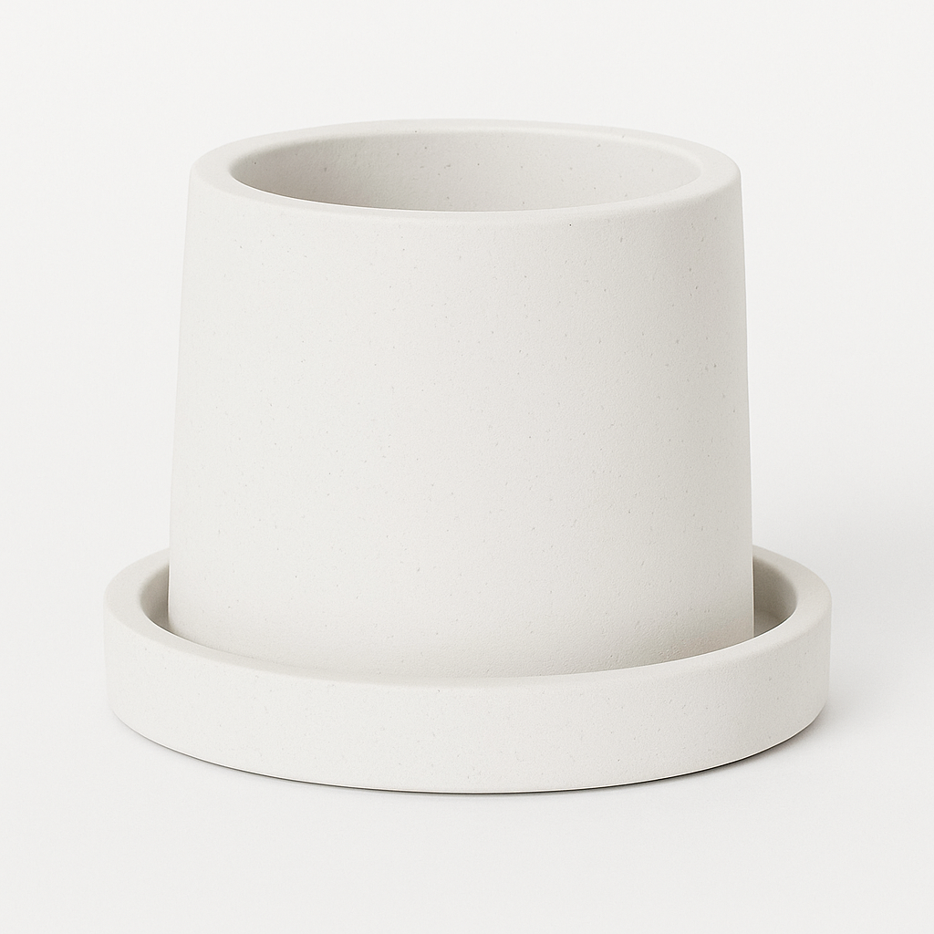 Small Round Concrete Succulent Planter