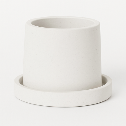 Small Round Concrete Succulent Planter